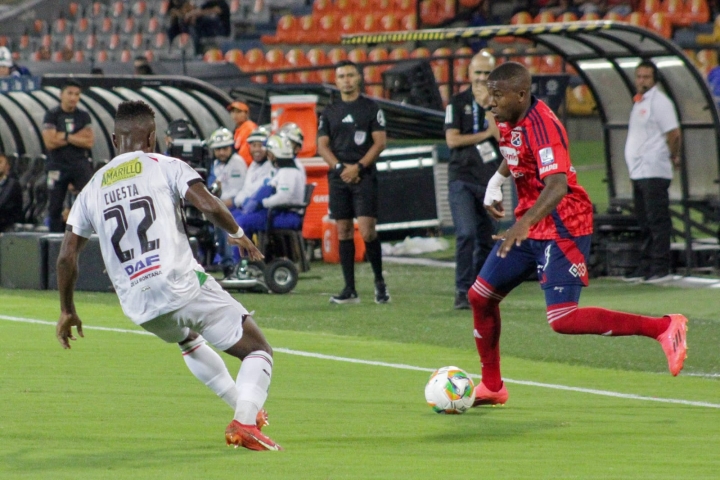 Francisco Chaverra fue uno de los jugadores más desequilibrantes del partido