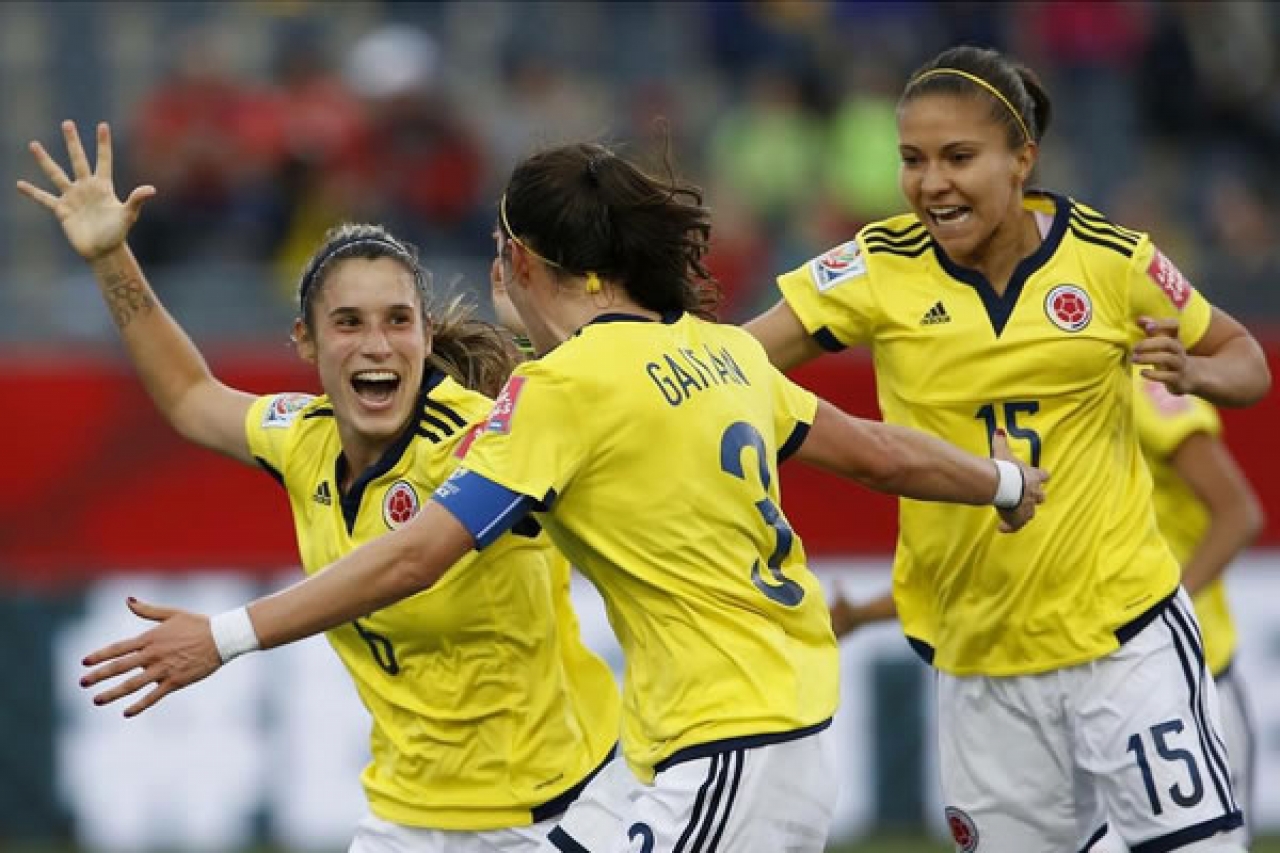 La Selección Colombiana de fútbol femenino.|||