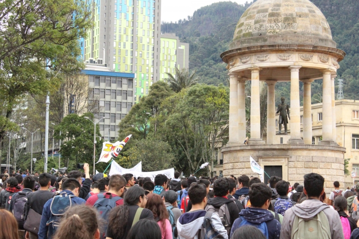 &iquest;C&oacute;mo fue la marcha de los estudiantes por altos cr&eacute;ditos del Icetex?