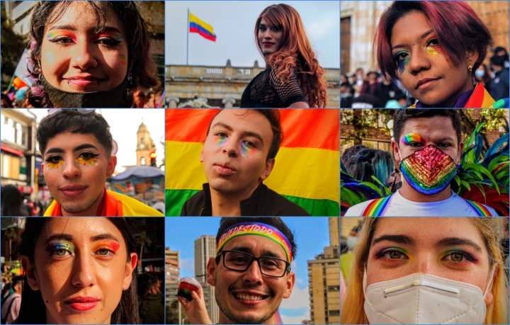 Im&aacute;genes de la marcha del orgullo LGBTIQA+ en Bogot&aacute;