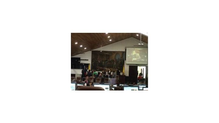 Los concejales de Bogot&aacute; debaten el tema de las vallas publicitarias