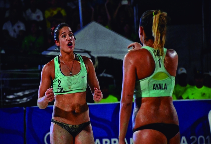 Diana R&iacute;os junto a su dupla Tatiana Ayala