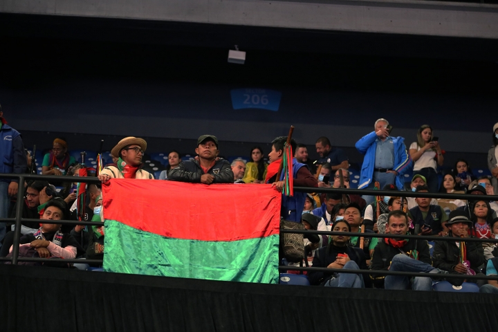 Minga Ind&iacute;gena en el Movistar Arena