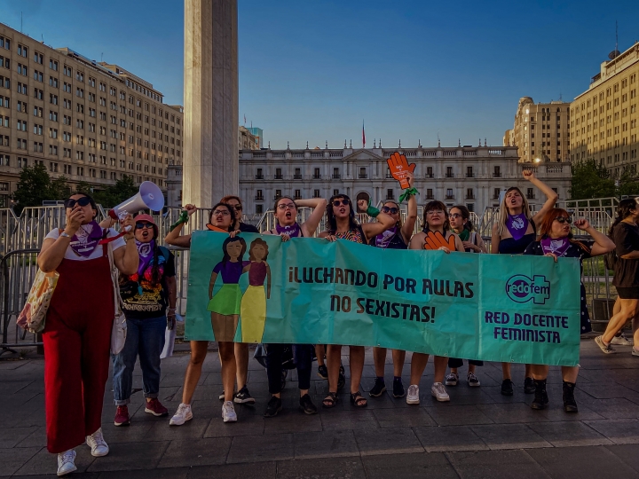 En fotos: las mujeres que se movilizaron en Chile contra las violencias