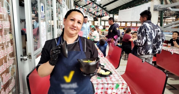 Alby Mireya L&oacute;pez y su ajiaco ganador