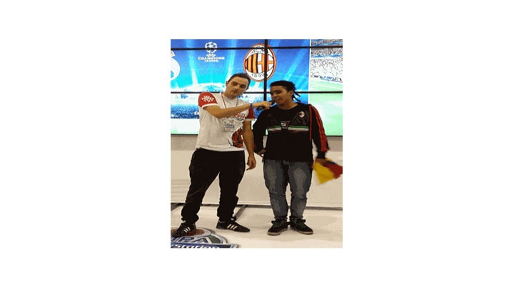 Daniel Gonz&aacute;lez cuando gan&oacute; el SOFA 2013- archivo personal