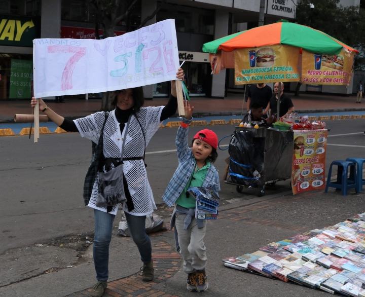 Marcha por la Consulta Anticorrupción en Bogotá. Crédito de la foto: Juliana Torres Malagón