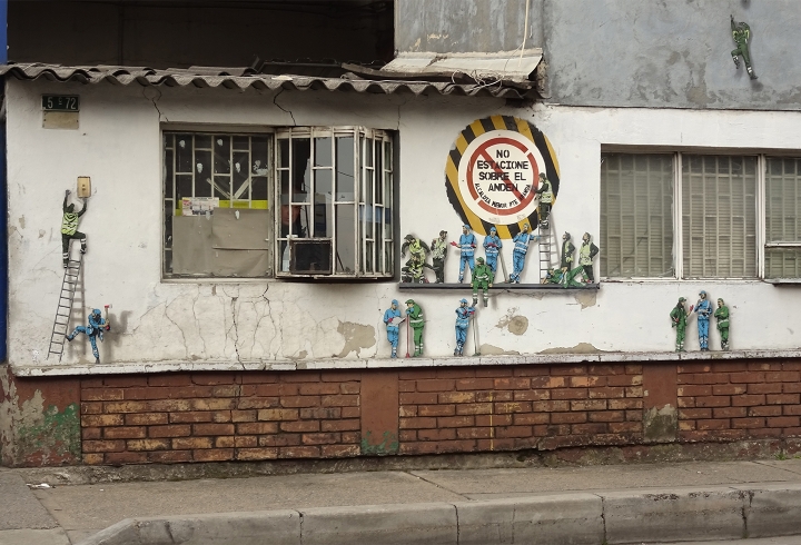 Obreros en Distrito Grafiti