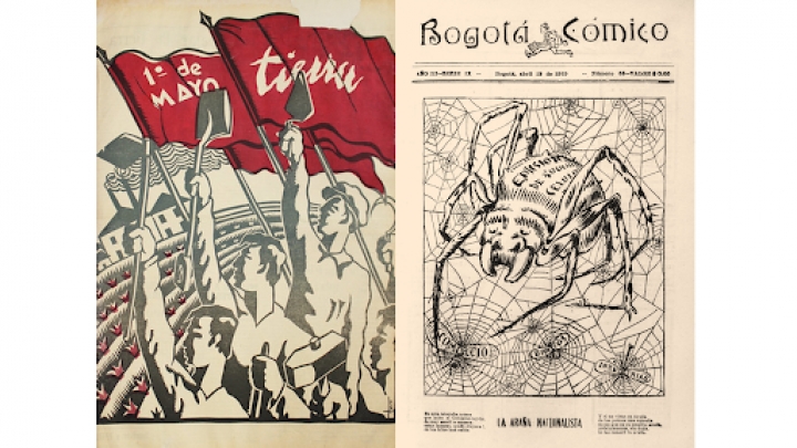 Tipo, lito, calavera. Historia del dise&ntilde;o gr&aacute;fico en Colombia (2022-2023). Peri&oacute;dicos Tierra (1930) y Bogot&aacute; C&oacute;mico (1919)