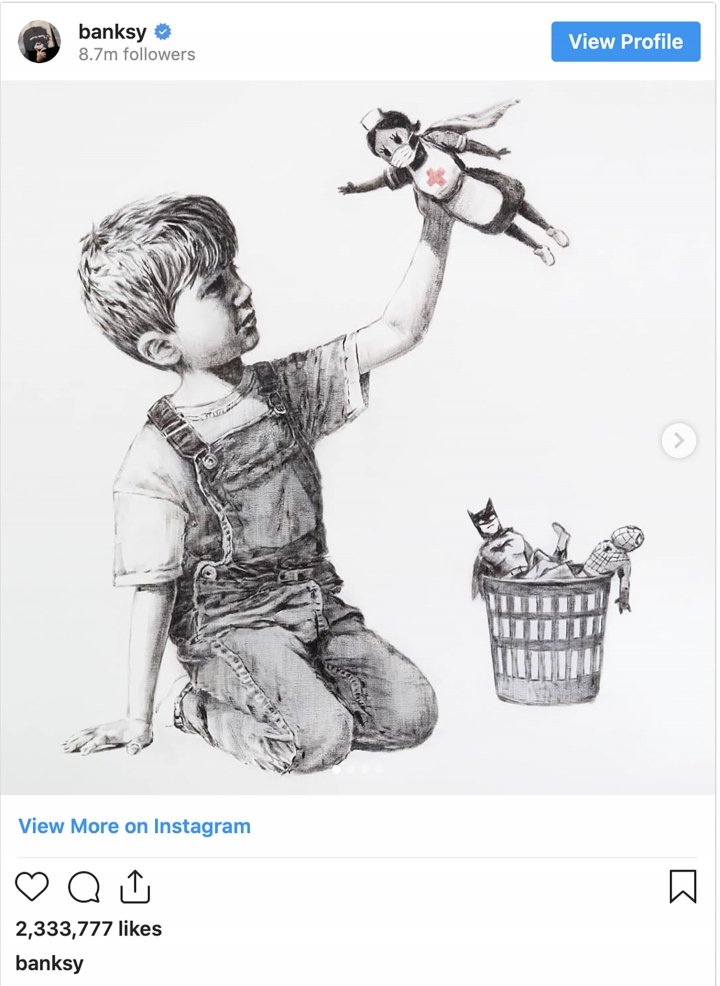 &Uacute;ltima obra de Bansky