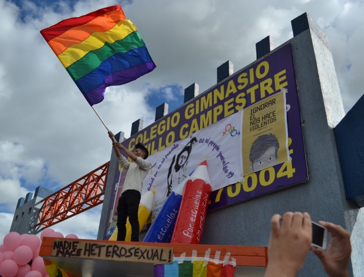 Plant&oacute;n en memoria a Sergio Urrego