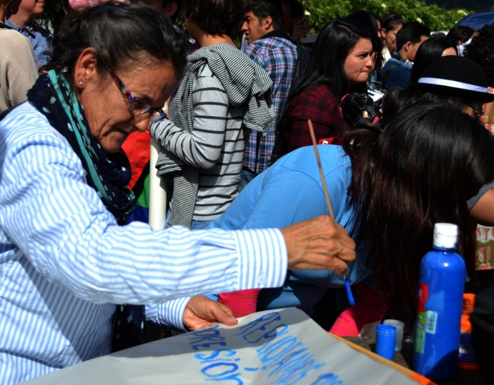Plant&oacute;n en memoria a Sergio Urrego