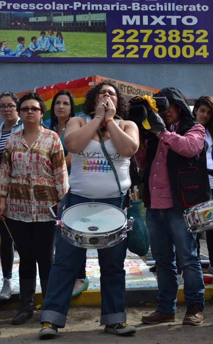Plant&oacute;n en memoria a Sergio Urrego