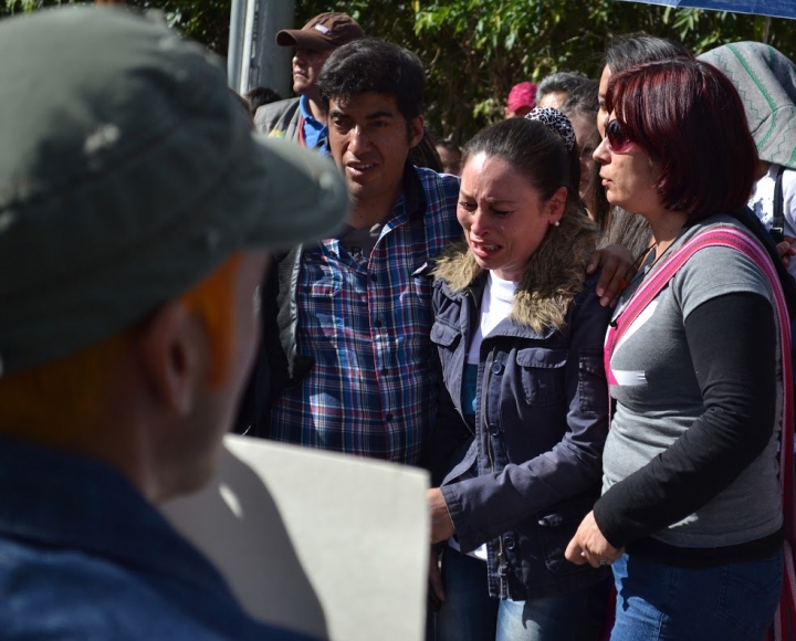 Plant&oacute;n en memoria a Sergio Urrego