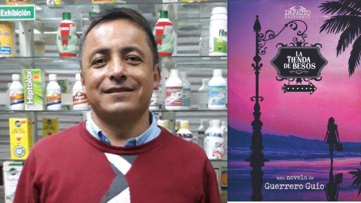 Guerrero Guio y su novela &quot;La Tienda de Besos&quot;.