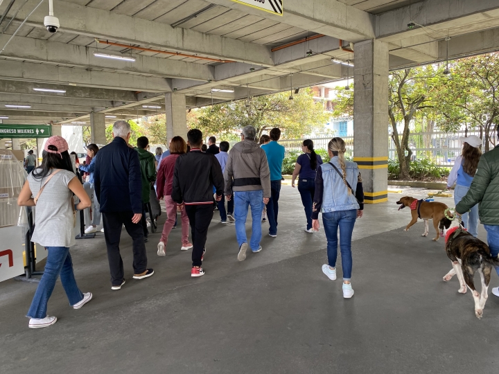 Así fue la jornada electoral desde el Centro Comercial Unicentro