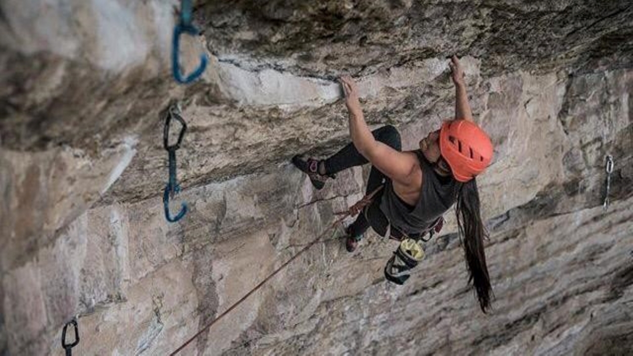 Daniela Forero, escaladora deportiva que ha participado en varias competencias nacionales|||