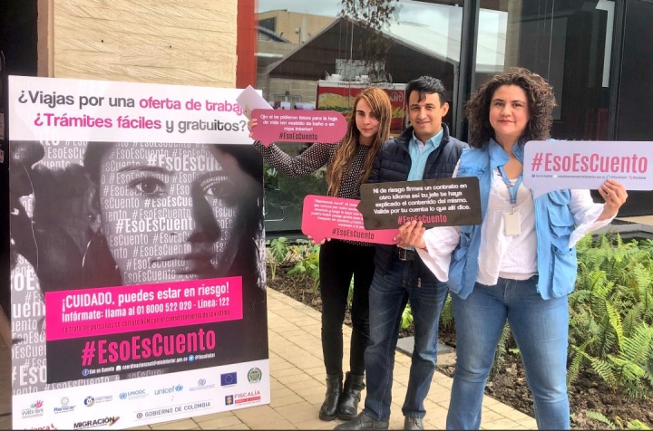 Lanzan campaña contra la trata de personas en Colombia