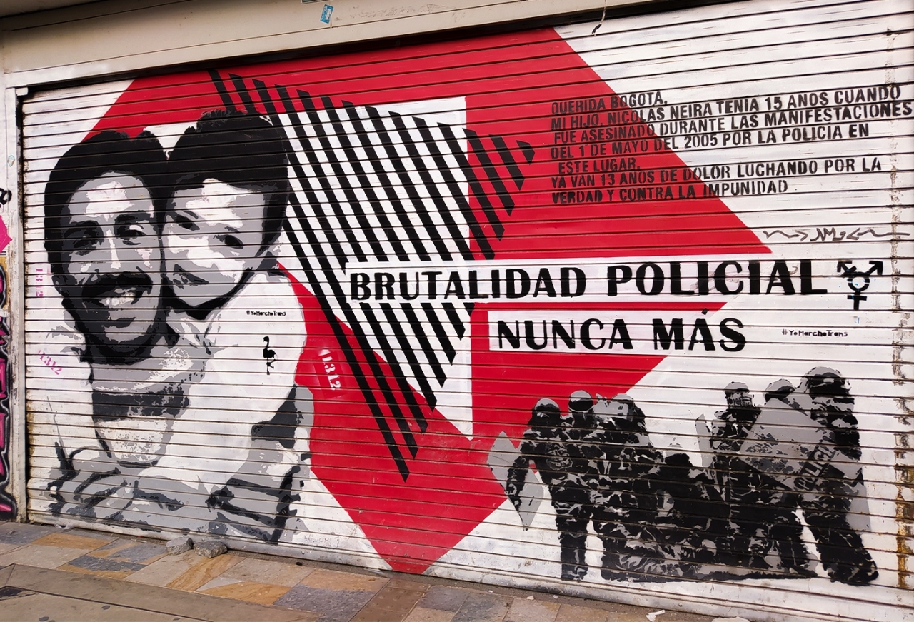Mural en Bogotá|Imagen de la protestas de Bogotá el 21S|21S|21S|21S|21S|21S|21S|21S|21S|21S|21S|||