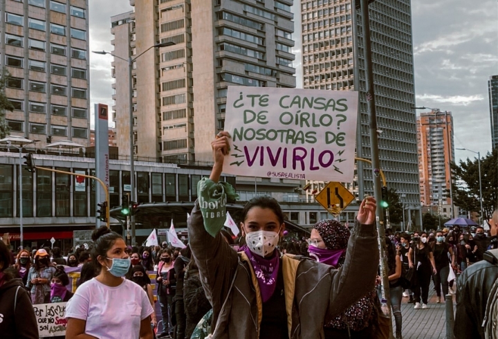 En im&aacute;genes, las marchas del 8M en Bogot&aacute;