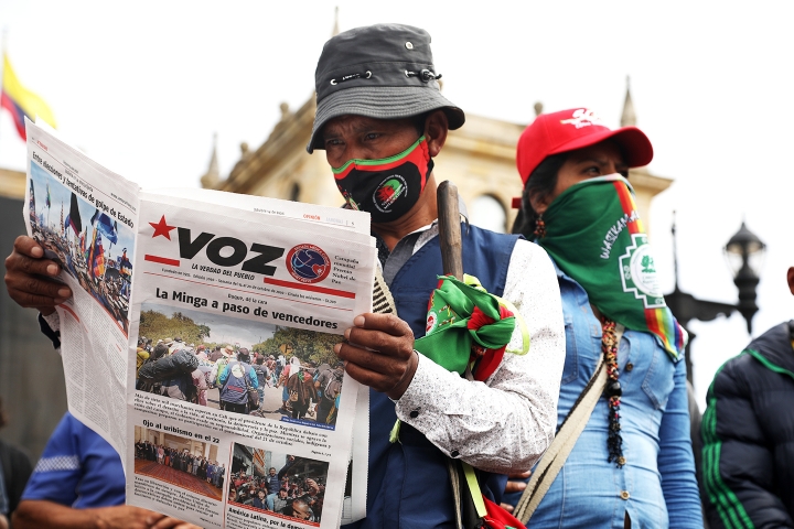 La Minga ind&iacute;gena busca el di&aacute;logo con el Gobierno Nacional