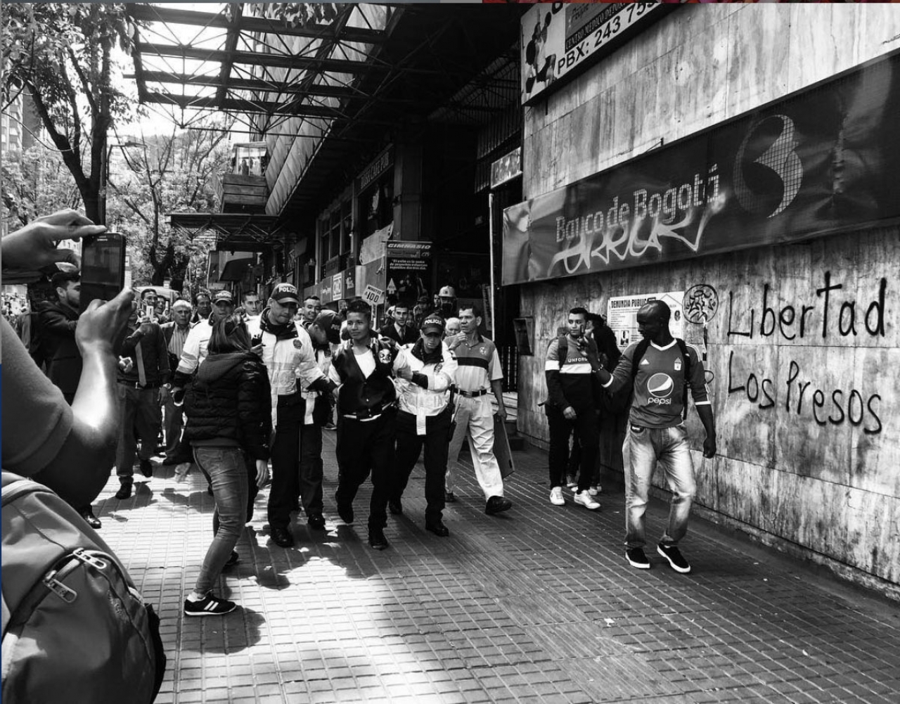 Intento de robo en la calle 19 con carrera Séptima de Bogotá|||