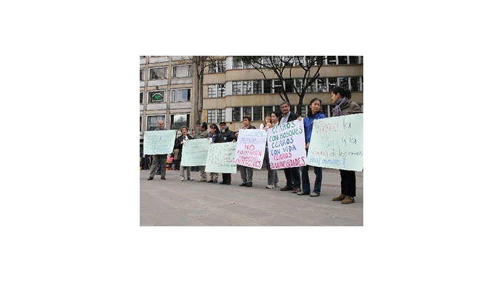 Protesta por la protecci&oacute;n de los Cerros Orientales