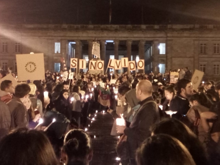 Velat&oacute;n en la Plaza de Bol&iacute;var