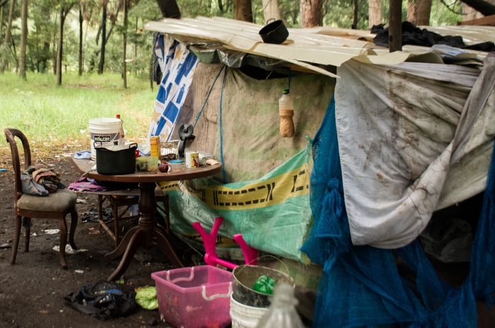 Asentamiento venezolano en un humedal de Bogot&aacute;
