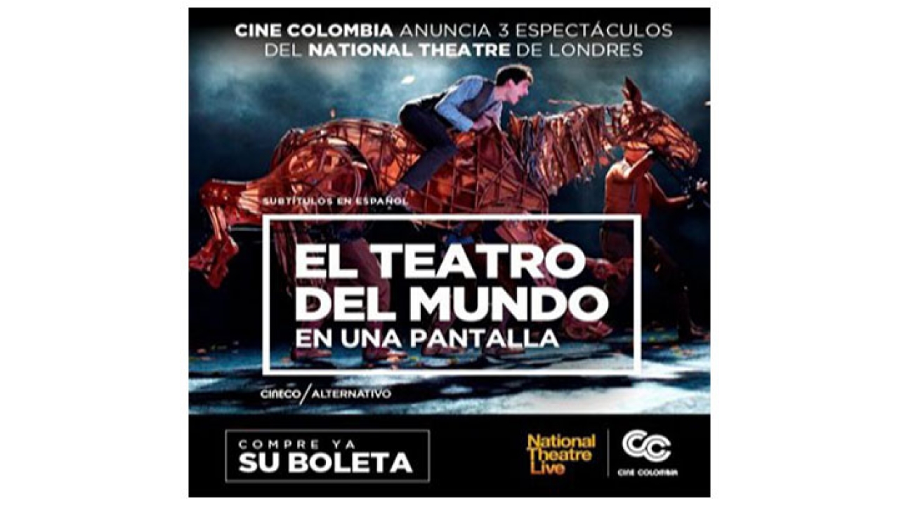 Bajo el lema: &quot;El teatro del mundo en una pantalla&quot;, Cine Colombia le apuesta a las artes escénicas en el país.|||