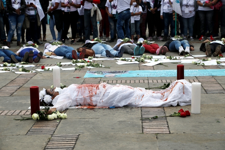 Performance de las mujeres de las FARC en Bogot&aacute; (Noviembre, 2020)