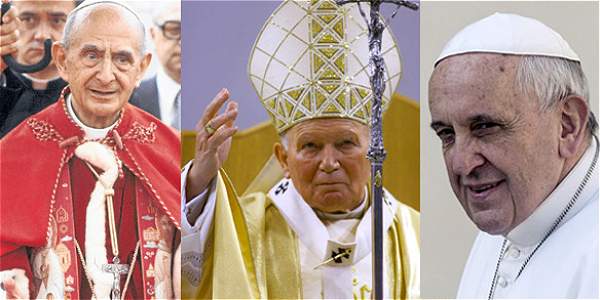 Los papas que han visitado Colombia