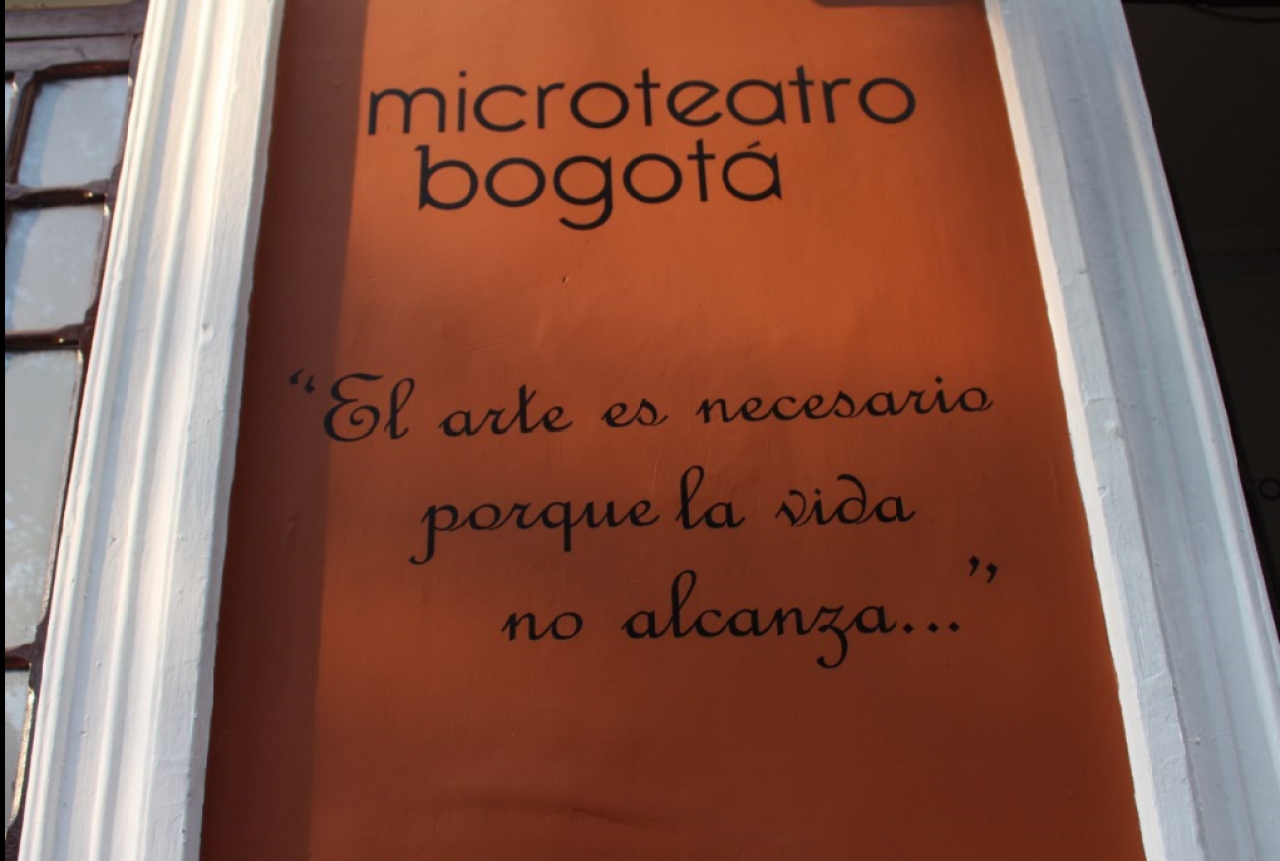 Microteatro Bogotá, un nicho de cultura y arte. Foto: Cinthya Castaño|||