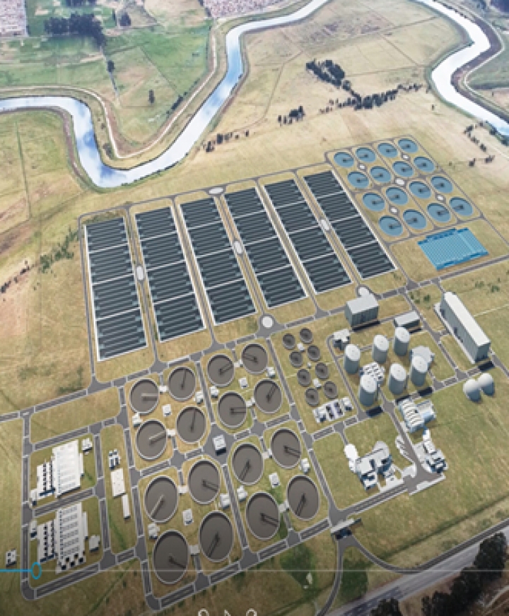 El proyecto PTAR Canoas recibir&aacute; aguas residuales de las cuencas Fucha, Tunjuelo, Tintal y del casco urbano de Soacha. Fotograf&iacute;a: Empresa de Acueducto y Alcantarillado de Bogot&aacute;.