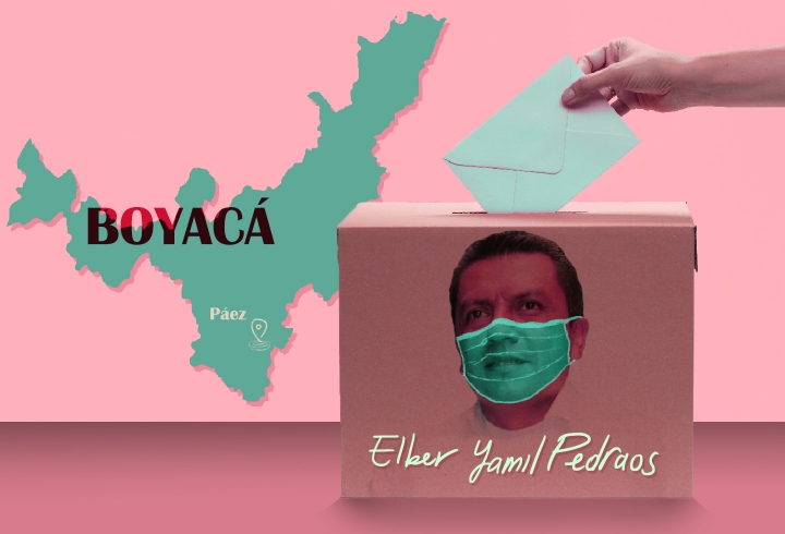 Collage sobre las elecciones at&iacute;picas en P&aacute;ez, 2021. Con contenidos gratuitos de Freepik