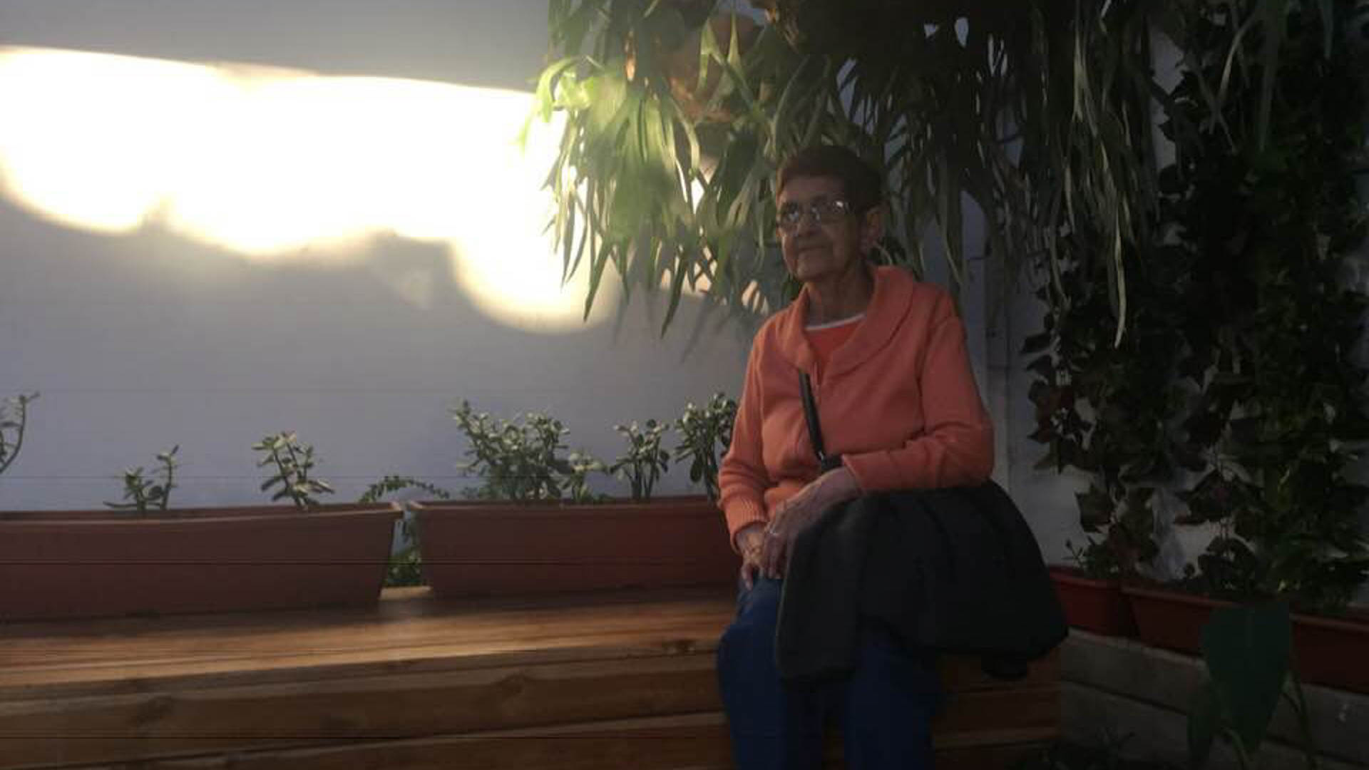 La abuela Fabiola en una fotografía digital. 