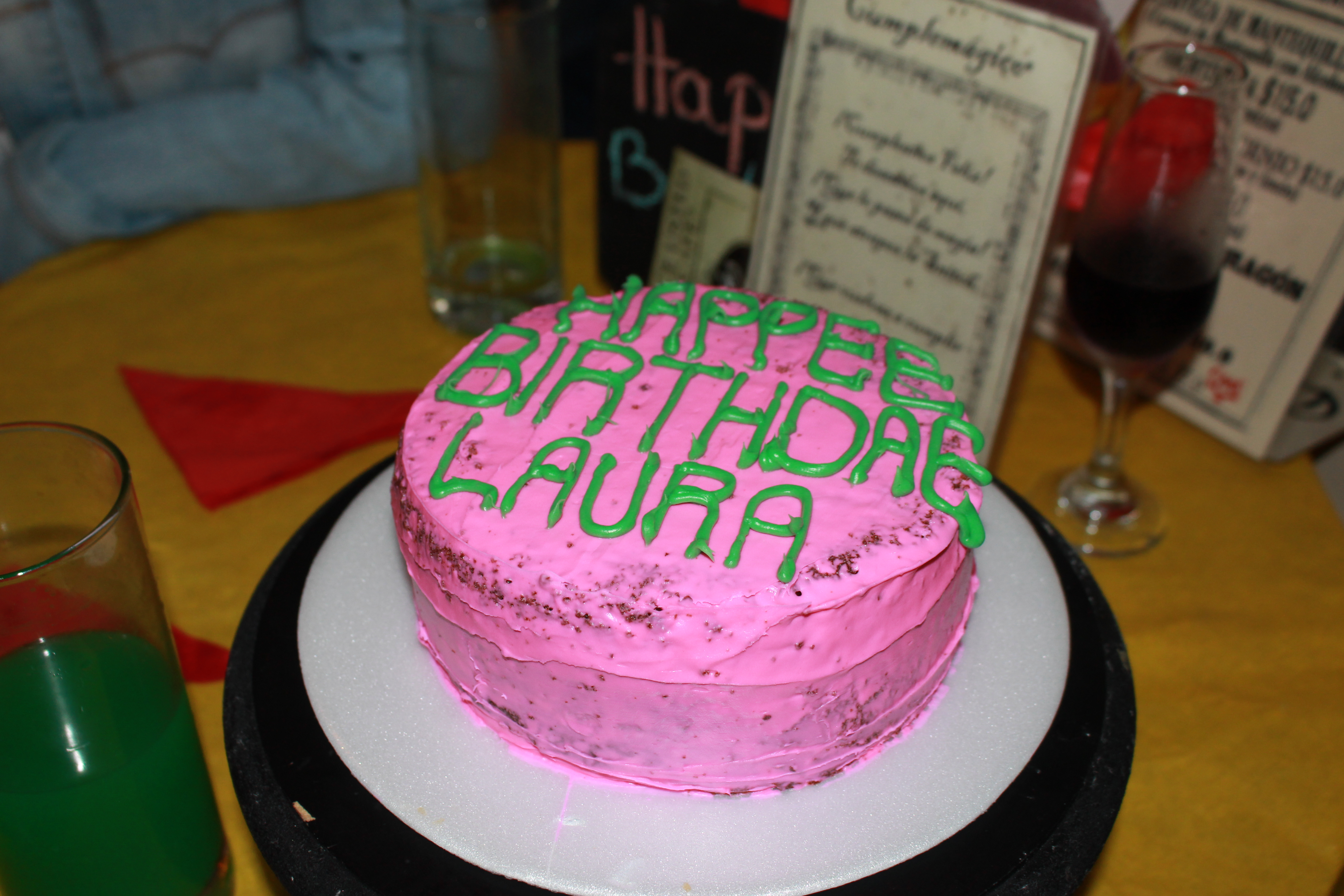 Pastel de cumpleaños inspirado en los pasteles de la Saga de Harry Potter