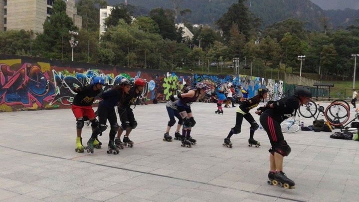 Práctica de Roller Derby