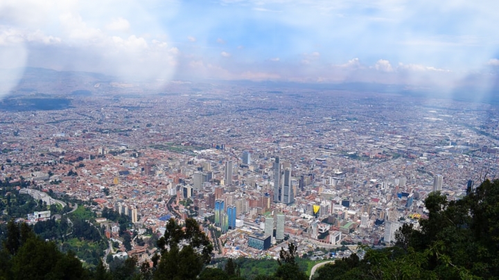 Vista panorámica de Bogotá