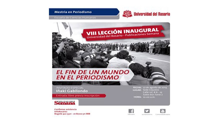 Afiche promocional Lección Inaugural.