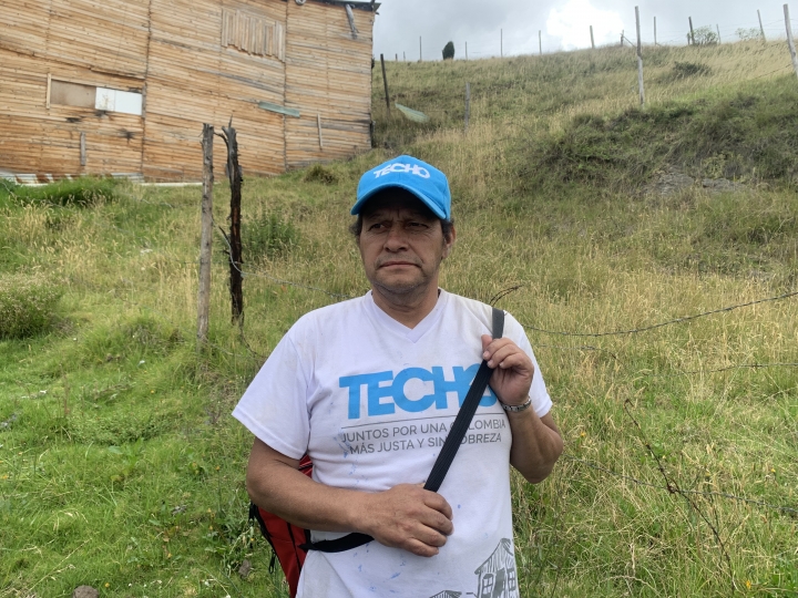 William Guerrero, l&iacute;der comunitario asentamiento "Santa Martha"