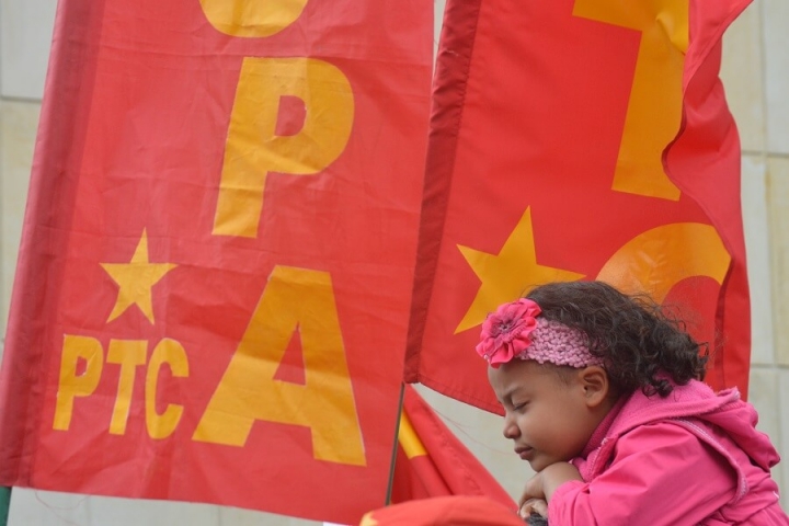 Así se vivió la marcha por el Día Internacional del Trabajo en Bogotá