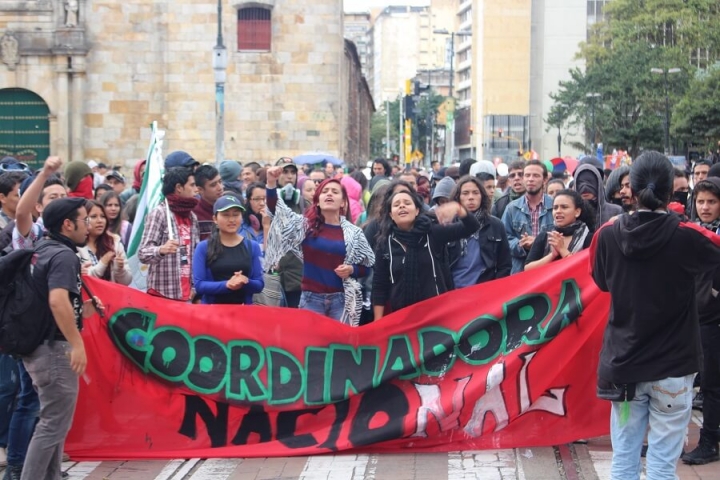 Así se vivió la marcha por el Día Internacional del Trabajo en Bogotá