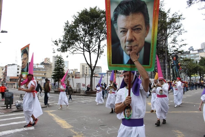 Así se vivió la marcha por el Día Internacional del Trabajo en Bogotá