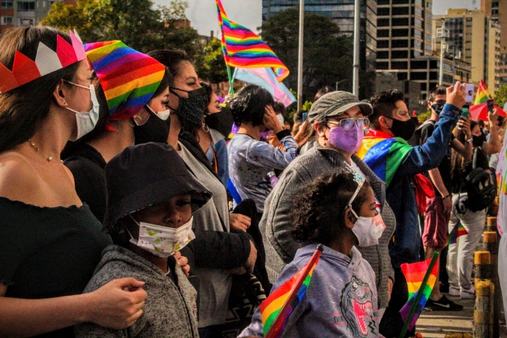 Imágenes de la marcha del orgullo LGBTIQA+ en Bogotá