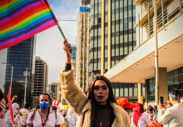 Imágenes de la marcha del orgullo LGBTIQA+ en Bogotá