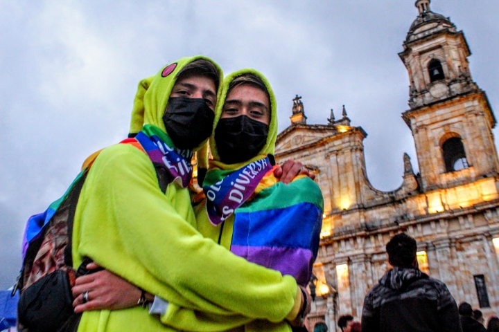 Imágenes de la marcha del orgullo LGBTIQA+ en Bogotá