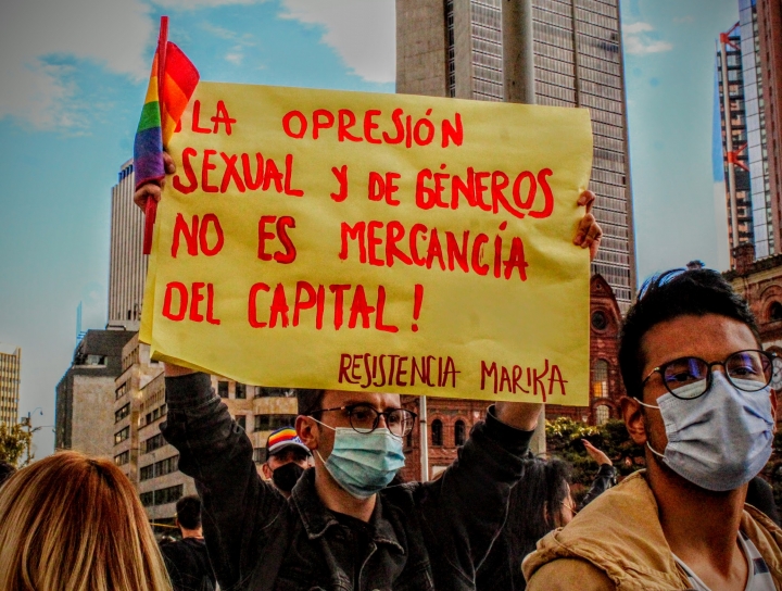 Imágenes de la marcha del orgullo LGBTIQA+ en Bogotá