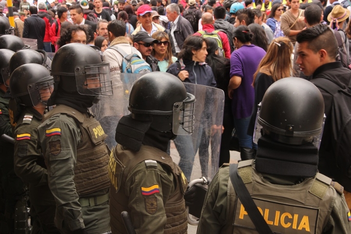 Tranquilidad en la protesta