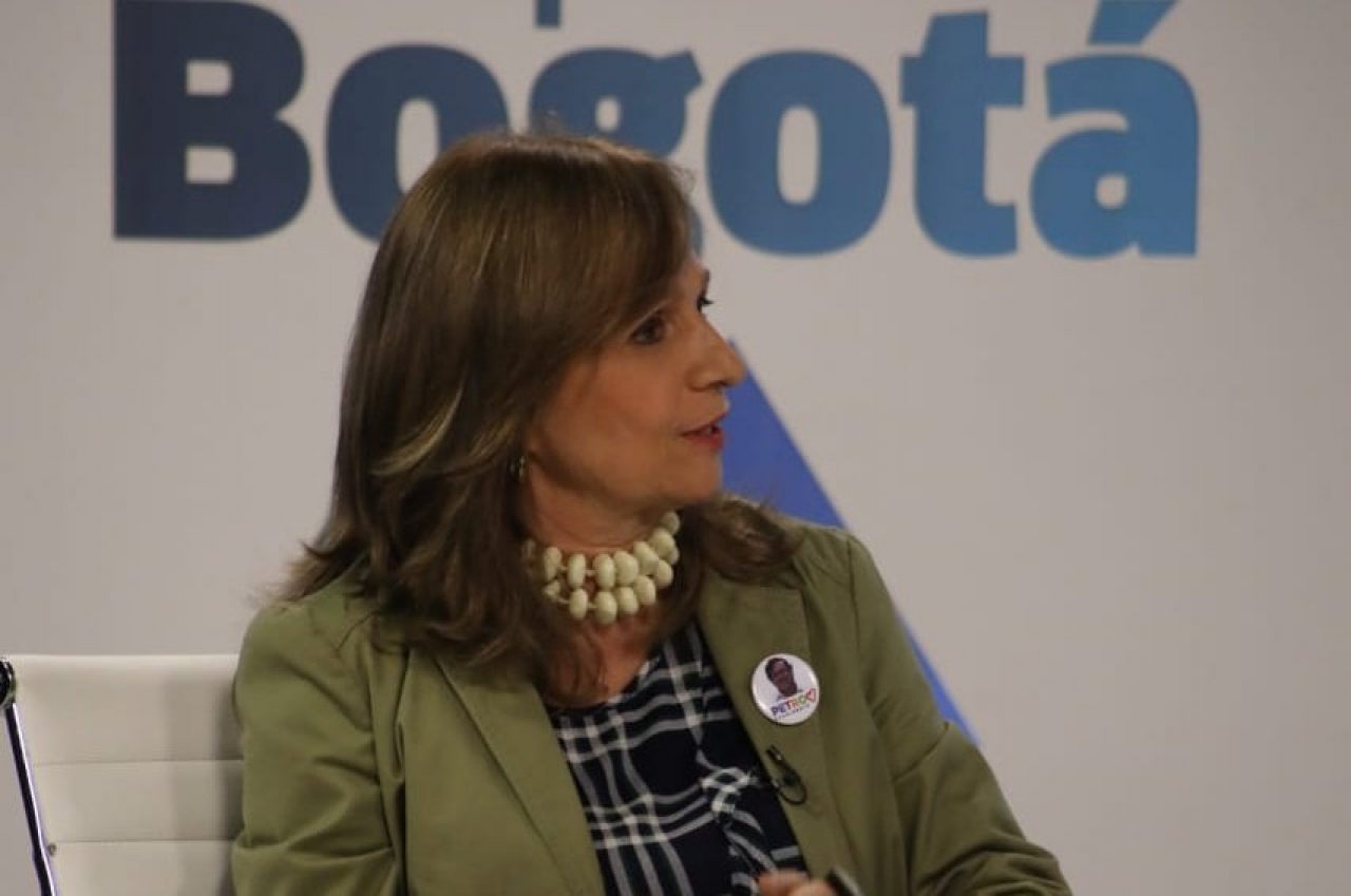 La exsenadora y fórmula vicepresidencial de Gustavo Petro, Ángela María Robledo.|||
